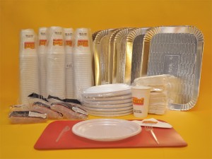 Kit Descartáveis para Festa - 50 Pessoas